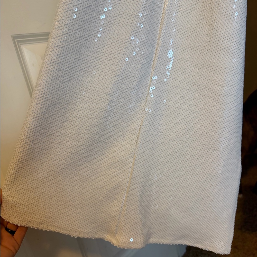Meshki sequin white dress, size Medium - Picture 10 of 10